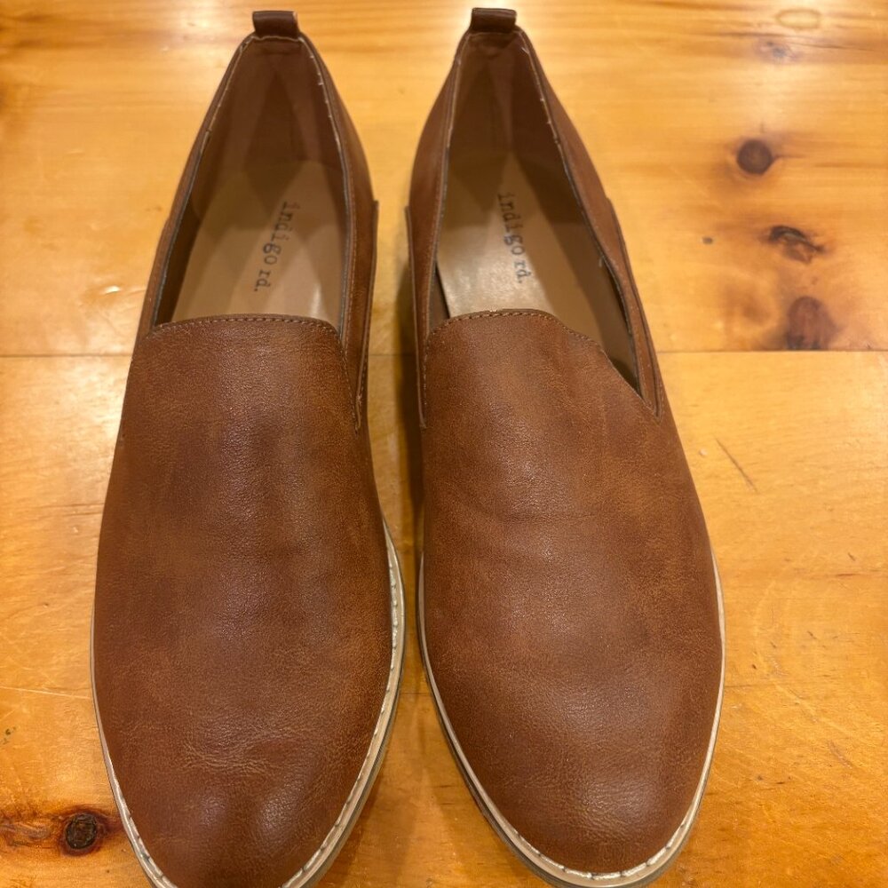 Simple Faux Leather Loafers